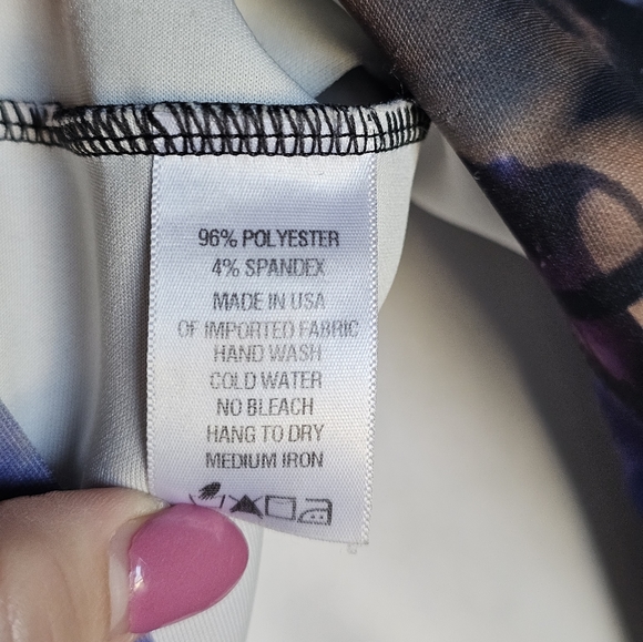 Joanne Beck stretchy blue/ purple dress - Picture 2 of 8